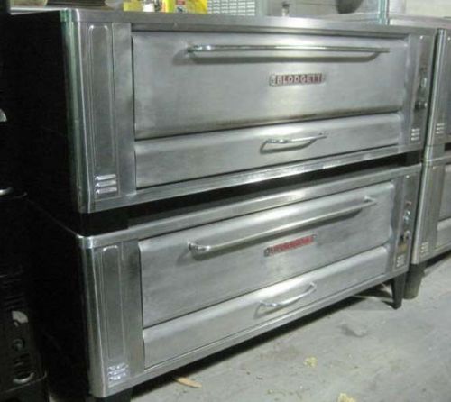 1060 BLODGETT DOUBLE STACK PIZZA OVENS - 1062 - Gas- Bakery