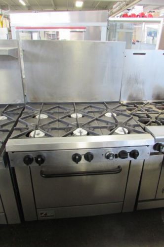 Southbend Natural Gas 6 Burner Range with Oven Base and Oven Rack