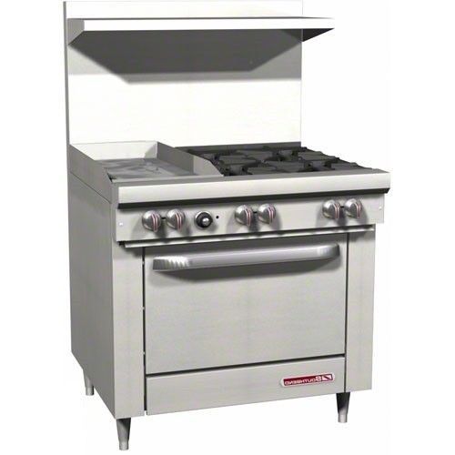 Southbend 36&#034; 4 Burner Range 12&#034; Griddle with Standard Oven S36D-1G