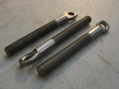 27787 Old-Stock, Baader-Johnson 95502005 LOT-3 Eyehole Screw, M8-1.25 Thread, 3-