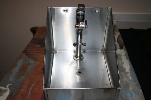 Vintage Restaurant Water Station with Splash Guard and Push Back Filler