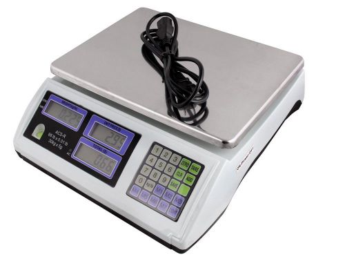 Digital Weight Scale 60LB Price Computing Food Meat Scale Produce Deli Indutrial