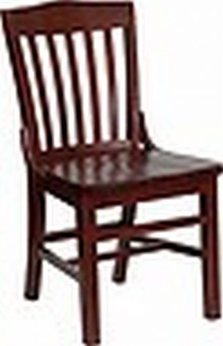 NEW HEAVY DUTY MAHOGANY ALL SOLID WOOD RESTAURANT CHAIRS  ***LOT OF 20 CHAIRS***