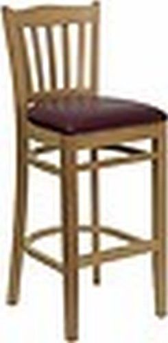 New  natural oak  wood restaurant barstools  burgundy seat lot of 10 bar stools for sale