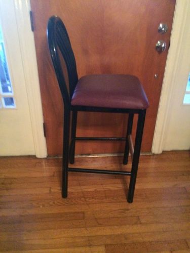 BLACK METAL BAR STOOLS w soft Padded Seats Buy 1 Or All 180