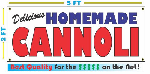 HOMEMADE CANNOLI BANNER Sign NEW Larger Size Best Quality for the $$$ BAKERY