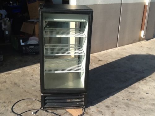 True gdm-10pt refrigerator, used, black, pass thru, new style, works perfect!!! for sale