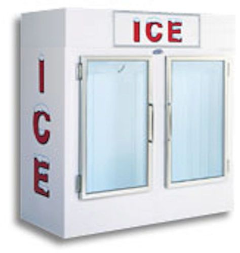 NEW LEER INDOOR L75, AUTO DEFROST GLASS DOORS, ICE MERCHANDISER - 75 CU FT