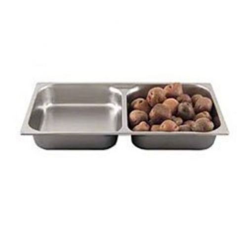 NEW Browne Foodservice 8002DV Stainless Steel Full Divide Steam Table Pan  2-1/2