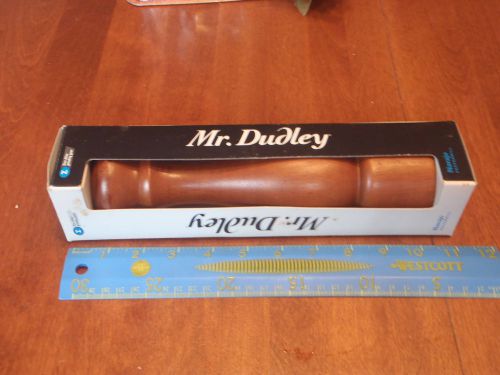 Vintage New in Box Pepper Mill  Mr. Dudley Solid Wood  10 inch