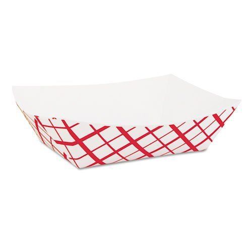 SCT Paper Food Baskets  1lb  Red/White - Includes 1 000 baskets.