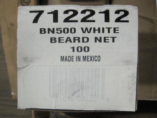 GENERAL SUPPLY DISPOSABLE WHITE BEARD NET (100) 712212