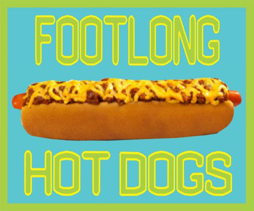 FOOTLONG HOT DOG DECAL