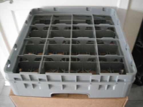Case  of 5 new cambro 16c414151 camrack soft gray full size 16  cup rack for sale