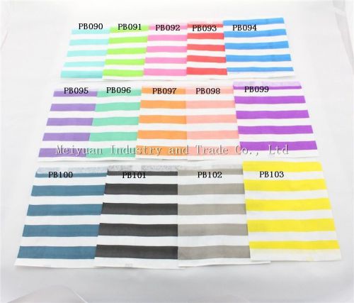400 pieces high quality sailor striped craft paper bags of gift package bags for sale