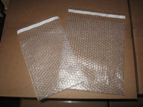 Clear self-seal bubble pouch combo 25 - 7&#034; x 9&#034; &amp; 25 - 9&#034; x 11&#034; for sale