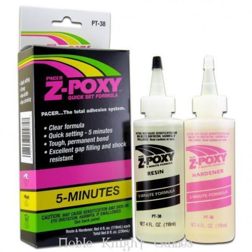 Zap-a-gap hobby supply z-poxy - 5 minute (8 oz.) mint for sale