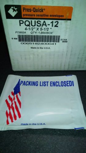Packing List Envelopes with USA Flag Print - 4.5&#034; x 5.5&#034; 1m/case