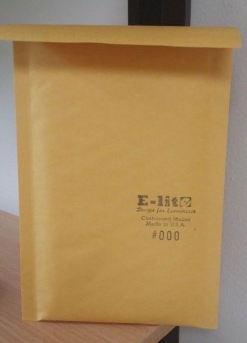 550 Small Kraft Size 000 Bubble Padded Envelope self seal 4 x 7 Made in America