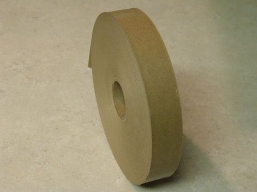 ONE ROLL - 1&#034; x 500 Feet Water Activated NATURAL TAN KRAFT PAPER TAPE