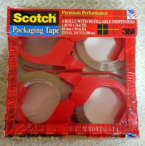 13 rolls scotch premium performance 1.88 x 56 yd tape with dispensers for sale