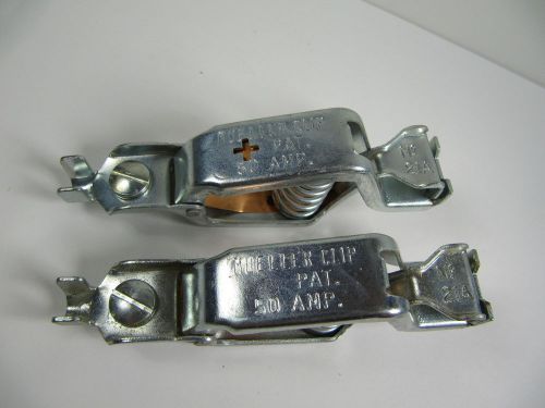 Mueller alligator clip, 21a 50 amp, steel zinc coated, new, 6 available for sale