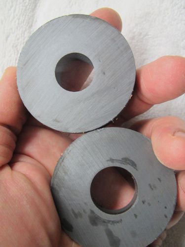 Take A LOOK !  Set 2 Super Strong Round Disc Ferrite Permanent Magnets