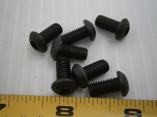 M6 12mm Butt Button soc cap machine screw steel alloy black lot of 70 #1282