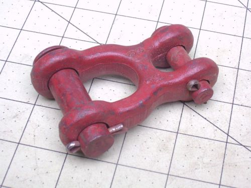 CROSBY DOUBLE CLEVIS CHAIN LINK CONNECTOR 7100 WORK LOAD LIMIT POUNDS #57500