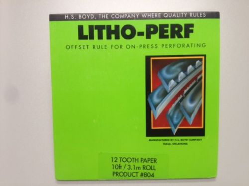 HS Boyd Litho-Perf Perforating Rules 12 Tooth Side Series