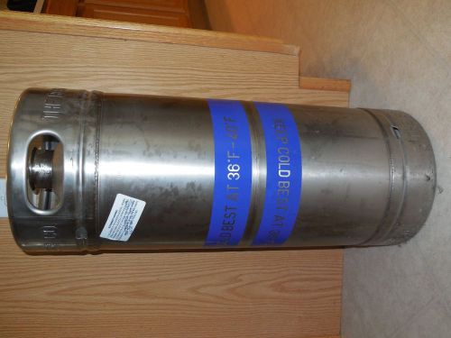 EMPTY  BEER KEG 1/6 Sankey 5.16.GAL  Kegerator HomeBrew Nice! STAINLESS STEEL!