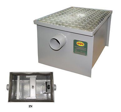 New Commercial Kitchen 4 GPM PDI Approved Regular Grease Trap 8 lbs