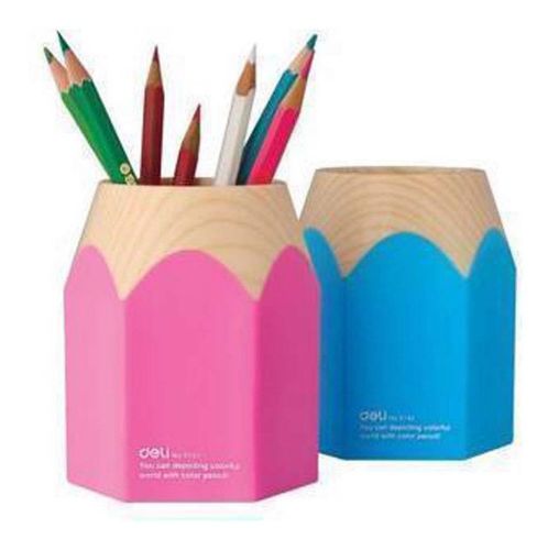 Pencil Holder Plastic Pen Desk Organizer Office Classroom Waterproof Storage NEW