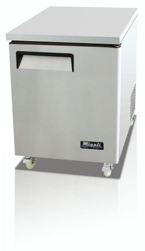 New migali c-u27r commercial undercounter refrigerator 1 door nsf 6.5 cu.ft for sale