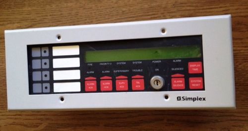 SIMPLEX  4603-9101 FIRE ALARM LCD ANNUNCIATOR WITH CPU MEMORY BOARD 565-078