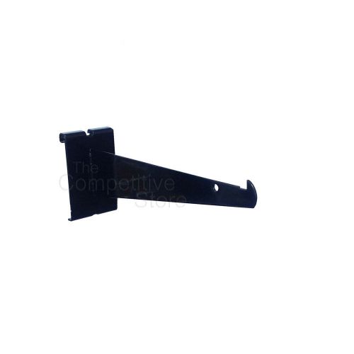 8&#034; Black Gridwall Knife Shelf Brackets W/Lip - 10 Pcs Lot - Fits All Grid Panels