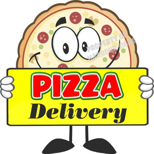Pizza Delivery Italian Restaurant Concession Food Catering Vinyl Menu Decal 14&#034;