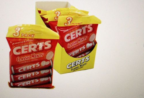 48 Rolls of CERTS-ClassicFruitAsst Mints Candies / Candy