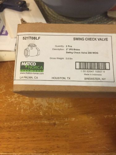 2&#034; ips brass swing check valve 200 wog lead free for sale