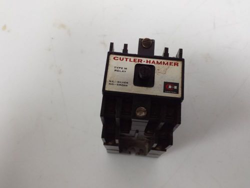 Cutler Hammer Type M Relay, 8 Pole Reversable Contacts, 120 Volt Coil