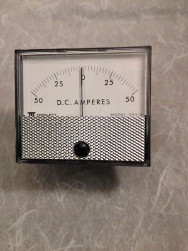 Triplett 220g amp / gauge 2-3/4&#034;x2-3/8&#034;, 50-0-50 dc amps,great condition. for sale