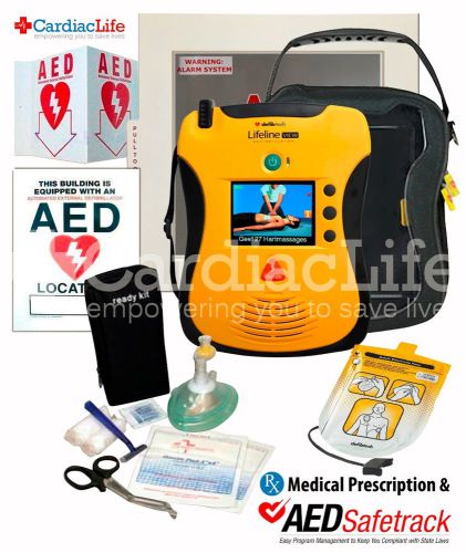 Defibtech lifeline view value pack w/ 10-person aha cpr training for sale