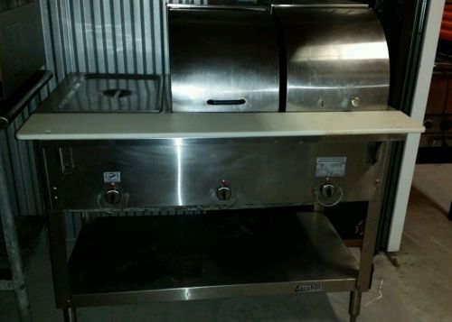 3 Well Electric Steam Table AeroHot E303M Water Pan Buffet Tacos NSF Restaurant