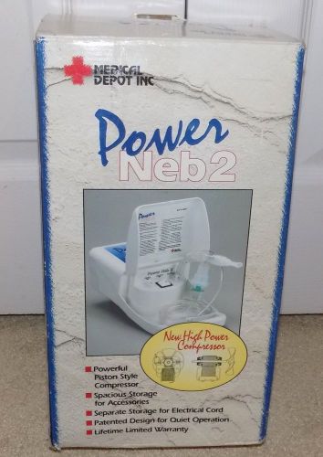 2000 Medical Depot Power Neb2 Nebulizer Asthma w/New High Power Compressor
