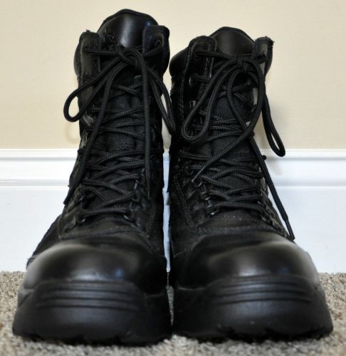 Rocky Fort Hood Tactical Combat Black Leather Duty Boots Size 8W Police Military