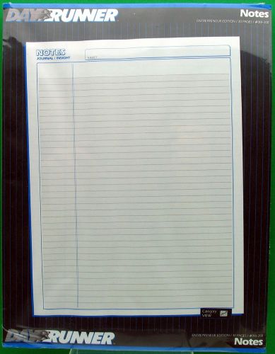 2 PKGS DAY RUNNER PLANNER NOTES REFILL PAGES 8.5 X 11 WHITE 12050