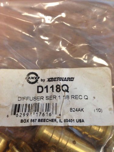 9 NEW BERNARD D118Q Gas Diffusers