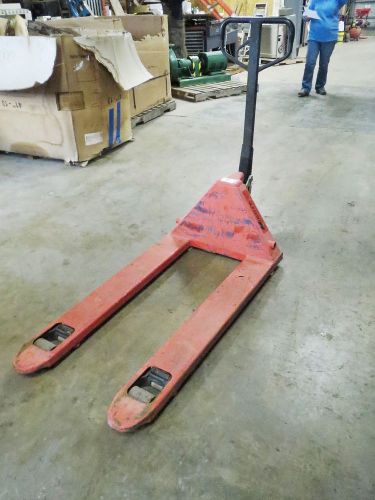 MIGHTY LIFT 5500 LB PALLET JACK, 3&#034;-7&#034; LIFT (USED)