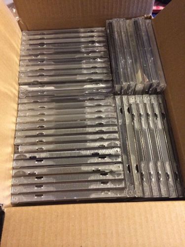 CD And DVD Jewel Cases Storage Boxes Lot Of 40