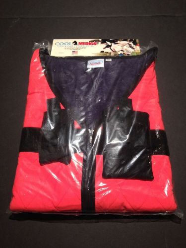 Ansi/sea - hi-visibility orange by cool medics - contractor safety vest for sale